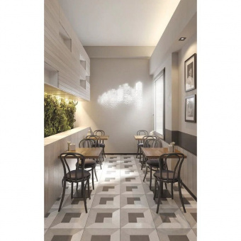 Megapolis Beton Grey Deco Серые 45*45 (Керамический гранит глазурованный)
